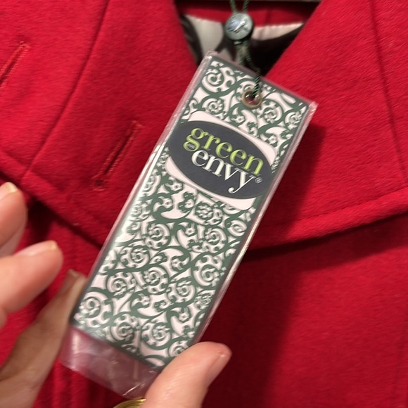 Green Envy red wool peacoat size L Medium - Picture 3 of 13